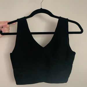 Black crop top